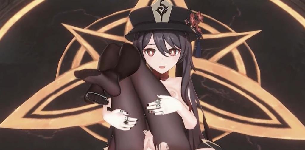 【3D超刺激】甘雨×胡桃激情互干!角色扮演互骑太带感了!